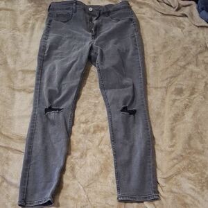 Dark Grey Ultra High Waist Skinny